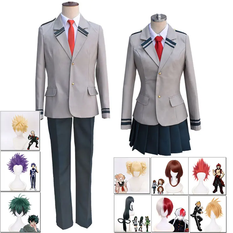 Аниме my Hero academic Униформа карнавальный балет Косплей My Academy Костюм Izuku Midoriya парик