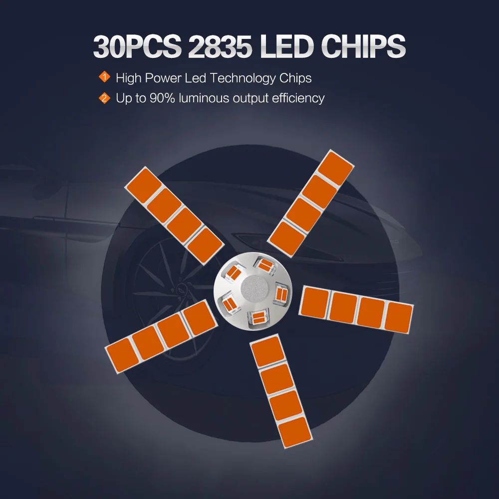 2 шт. T20 LED 7443 W21/5 W WY21W лампы тормоза заднего хода парковочные задние фары DRL