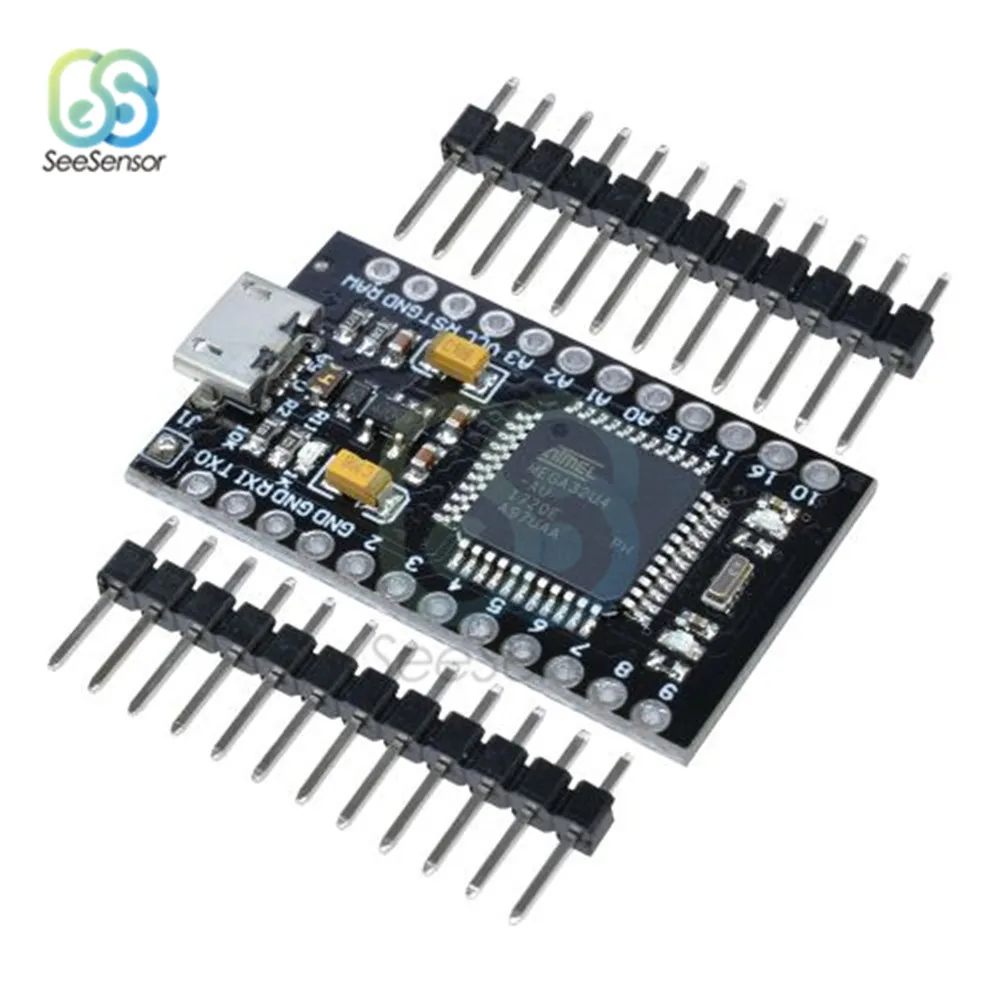 Pro Micro ATMEGA32U4 5 в 3 В плата контроллера модуля материнская 8 МГц 16 с Загрузчиком Mini USB