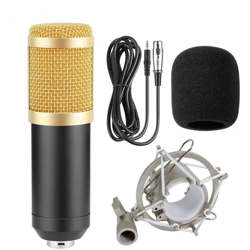 CRDC BM 800 конденсаторный микрофон с металлическим ShockMount Professional караоке компьютер/PC