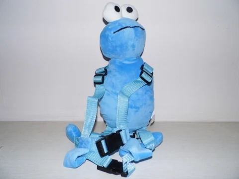 Blue Elmo 30 стилей Милые детские ремни Бадди 2 в 1 рюкзак жгут ребенок Хранитель младенец переноска плюшевая сумка с игрушкой животные Забавный пакет - Цвет: Blue Elmo