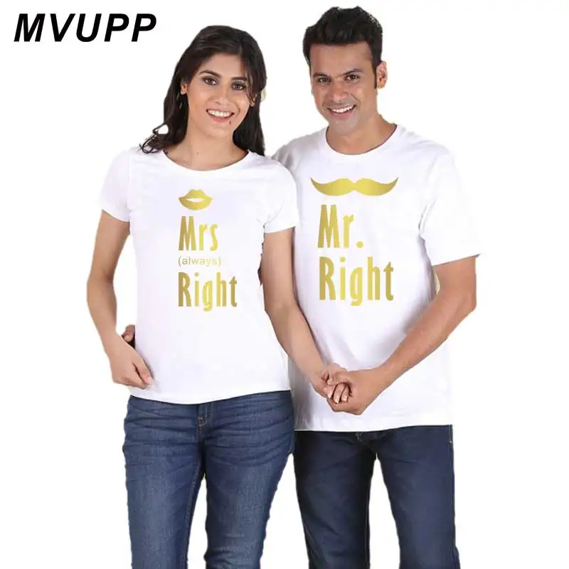 Mr Mrs Right kiss beard/Одежда для влюбленных женщин и мужчин kawaii корейский стиль День