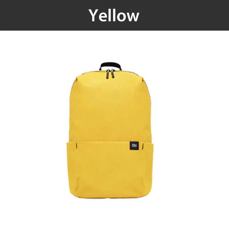 Xiaomi Solid 10L Досуг Спорт Грудь пакет сумка-рюкзак-красочные унисекс для мужчин женщин путешествия Кемпинг Сумка-s Рюкзак-s - Цвет: Цвет: желтый