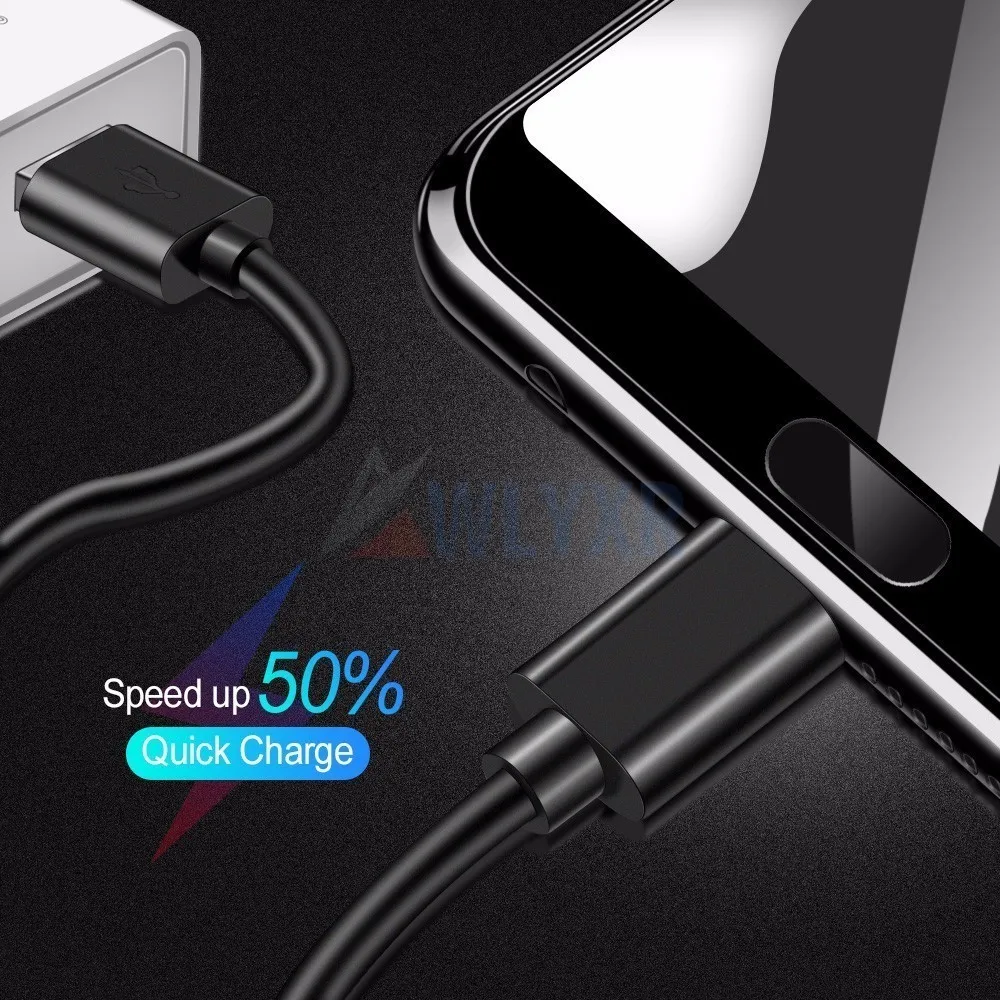Micro USB кабель для передачи данных для зарядки 1 м 2 м 3 м провод для быстрой зарядки для Xiaomi Redmi Note 7 5 6 Pro для Honor 10 Lite P20 type C
