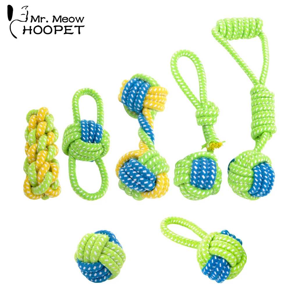 Hoopet хлопковая веревка для собак игрушка с узлом щенок жевание Прорезыватель