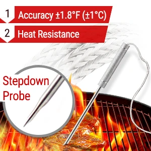 ThermoPro TP-20 удаленного Беспроводной цифровой термометр для духовки Нержавеющая сталь зонд большой дисплей с подсветкой Экран с таймером