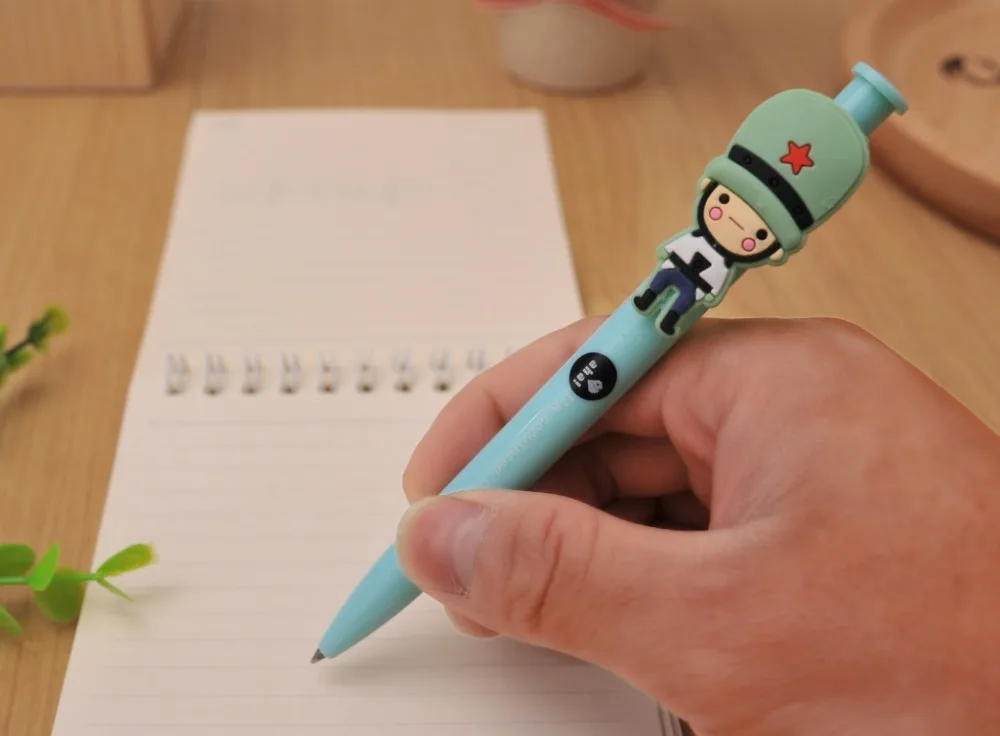 4 шт./лот мягкая Шариковая ручка для тела британских солдат/0 5 мм/Милая модная