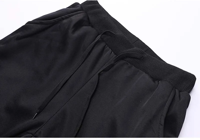 Полиэстер Спортивный комплект для мужчин Slim Fit Вязание спортивный костюм ветрозащитный спортивный костюм флис теплый Студент Спортивная Бег