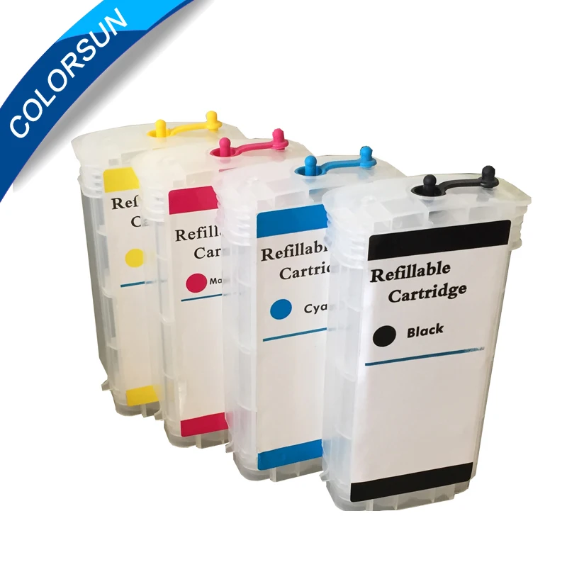

130ml For HP10 for HP 82 4Colors Refillable cartridges for HP Designjet 500 500ps 800 800ps 820mfp 815mfp printer with arc chip