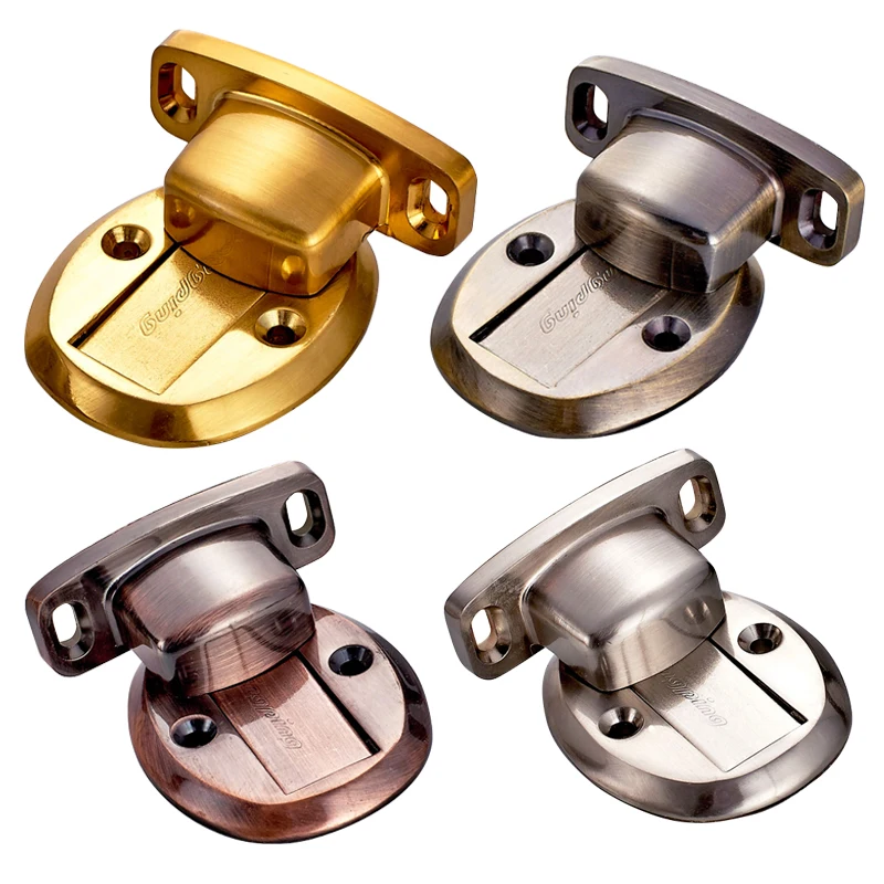 

Brand New Door Stops Magnetic Door Holder Zinc Alloy Invisible Design For Bedroom Family Home Doorstop Dual Purpose Door Stopper