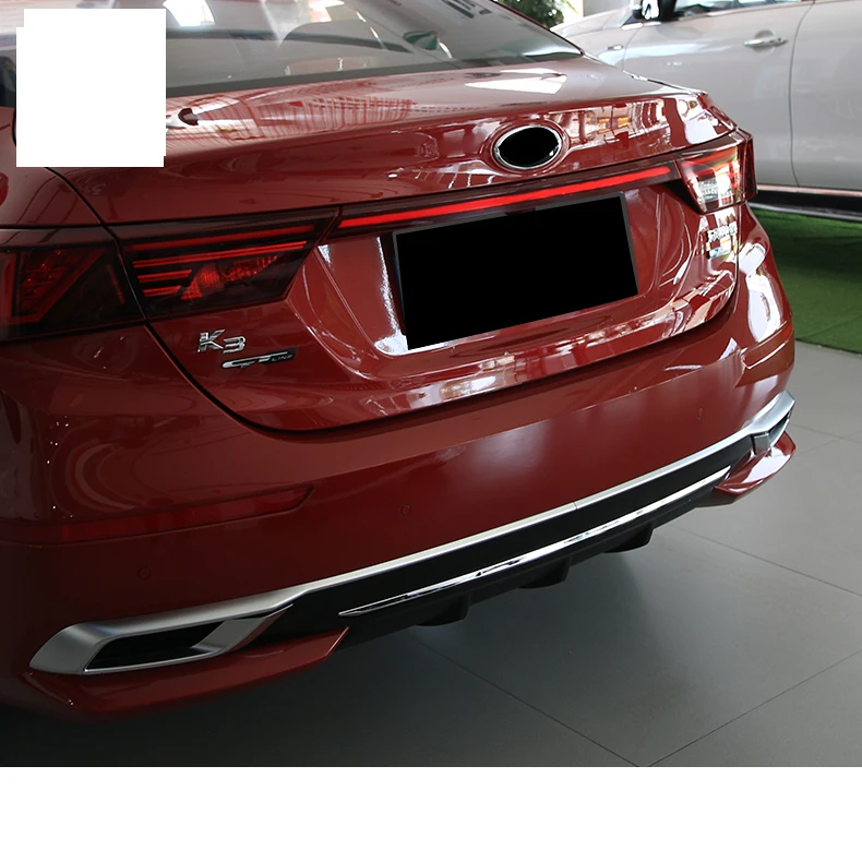 

Lsrtw2017 Stainless Steel Car Tailgate Strip Rear Bumper Trims for Kia K3 Kia Cerato 2018 2019 2020