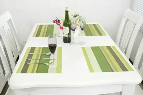 Sales PVC Quick-drying Placemats Insulation Mats Coasters Kitchen/Dining Table Rectangle | Дом и сад