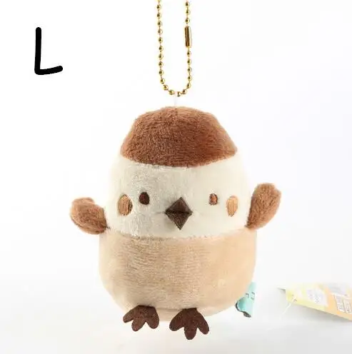 L 10 шт./лот Япония sumikko плюшевые игрушки маленький Мягкая Подвеска для ключей 8*7 см 16 видов WJ01 - Цвет: L
