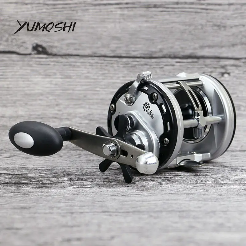 YUMOSHI JCA2000/3000/4000/5000 барабан рыболовная Катушка 12 + 1BB морской рыбалки литой колеса