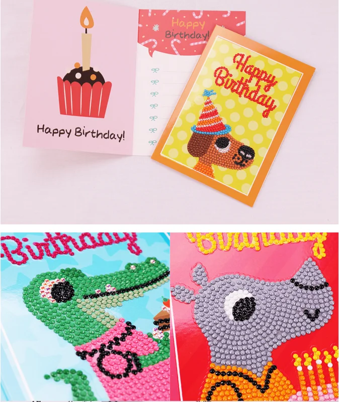 5D Сделай Сам Алмазная вышивка фестиваль поздравительные открытки Полный Круглый