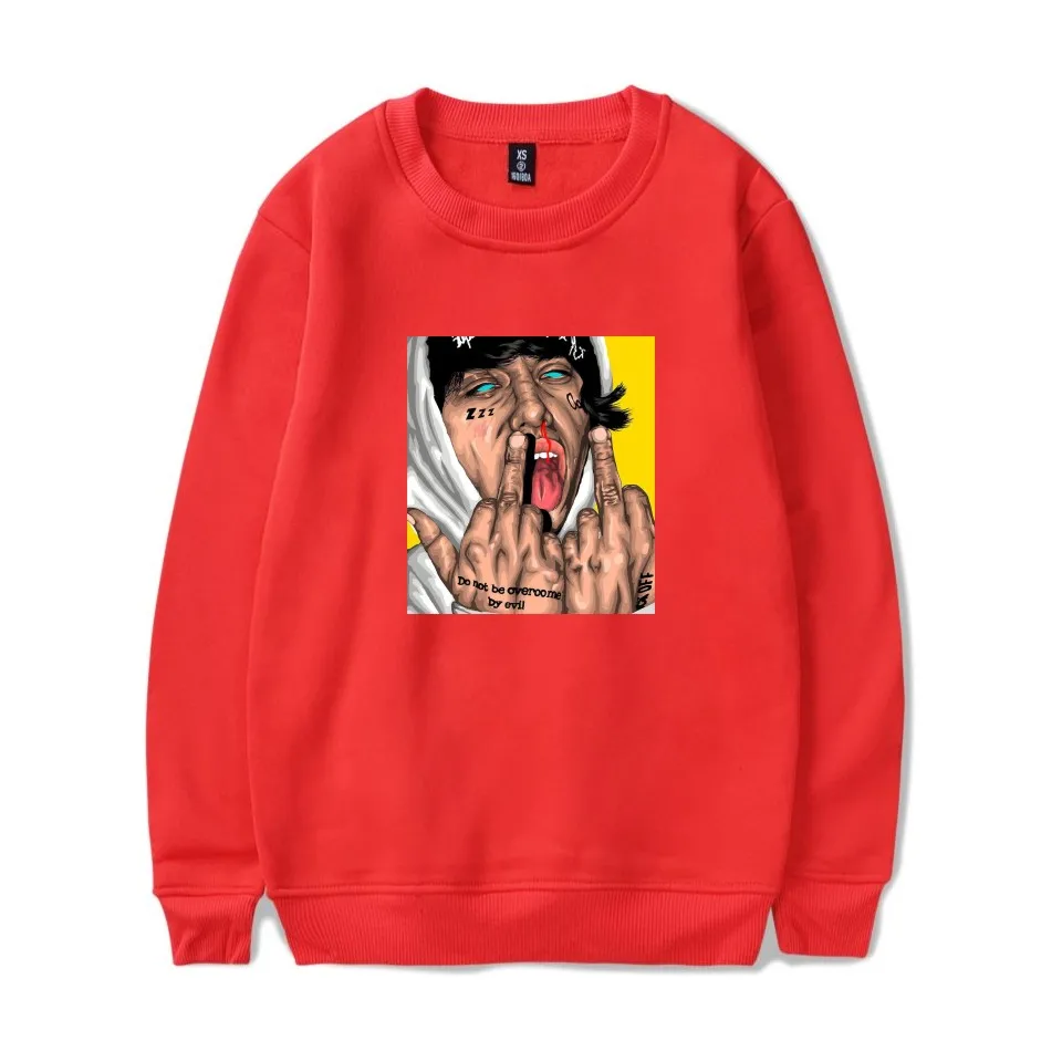 Лидер продаж 2019 женские/мужские толстовки Lil Xan xанархий с аниме принтом крутая