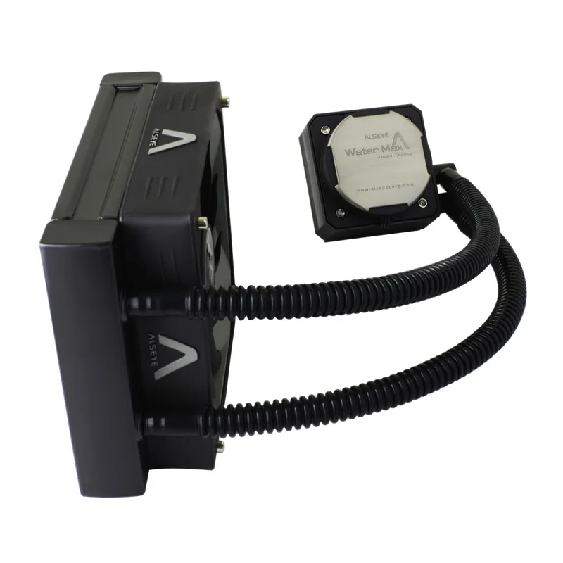 ALSEYE водяное охлаждение кулер для процессора 4Pin 120 мм вентилятор TDP 280W LGA1155/775/115X/