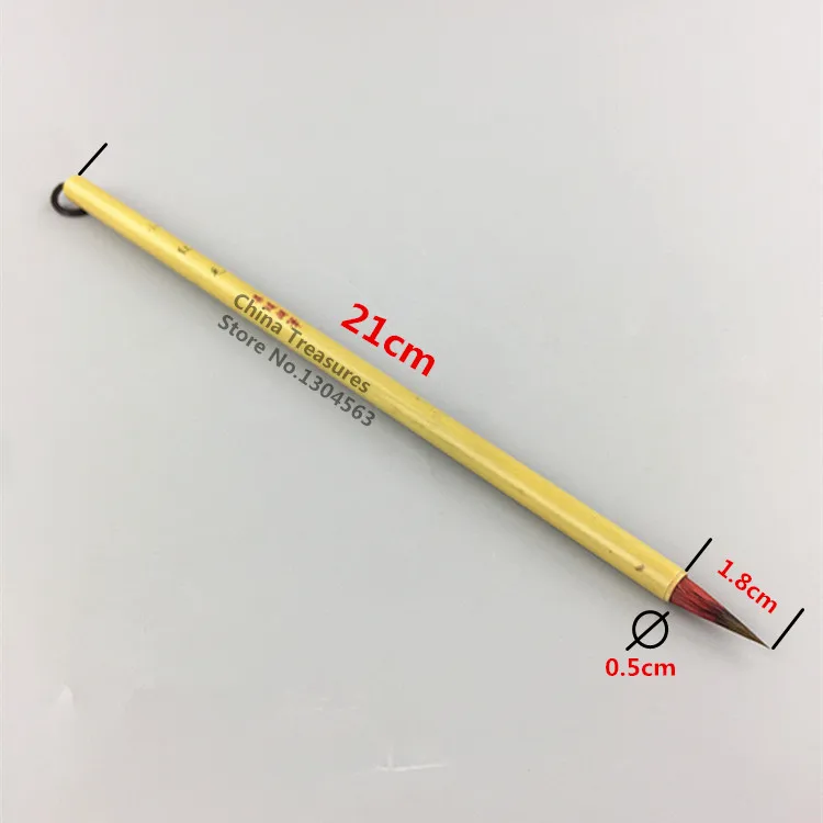 Ceny 2 Szt/lot, Chiński Czerwony Pędzel Pióro Chiński Kaligrafia Pędzel Włosy Pióro Chiński Pisanie Pędzel Xiao Kai Chiński Malarstwo Liner Pędzel