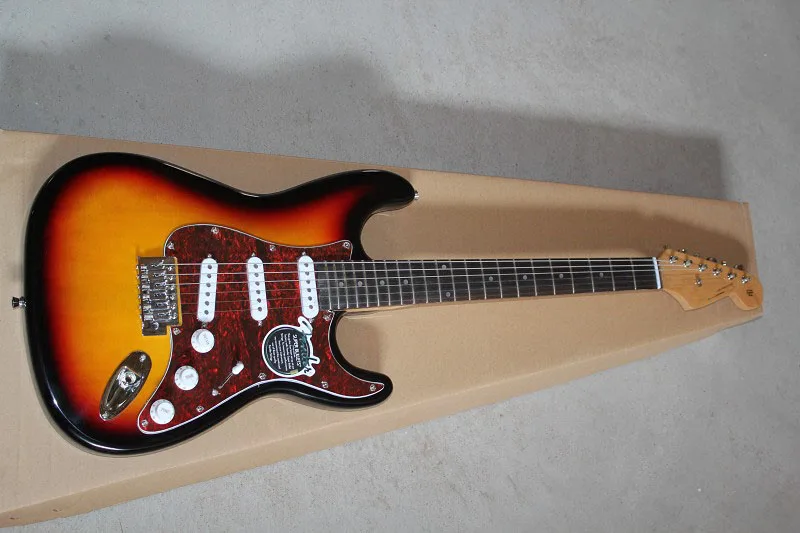 Новое поступление 6 строка F Stratocaster Сделано в США sss закат Sunburst Электрогитары!