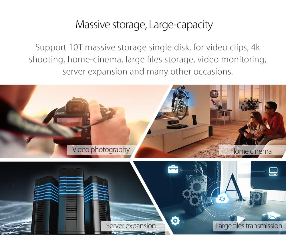 ORICO 3 5 дюймов USB3.1 4 Bay HDD корпус Поддержка 40 ТБ хранение Гбит/с UASP алюминий с
