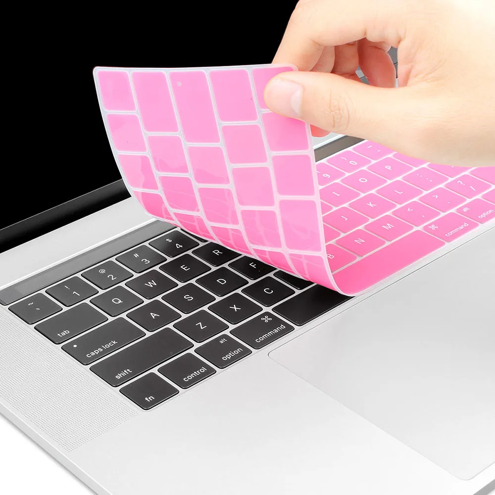 Ультратонкий силиконовый чехол на клавиатуру для Macbook Pro 13 A1706 A1989 15 A1707 с сенсорной