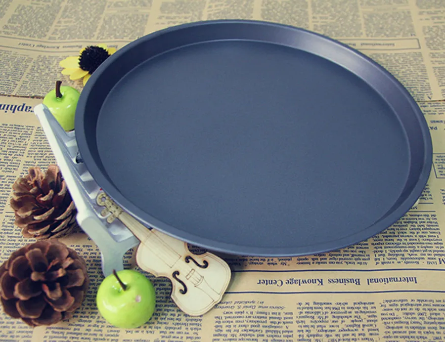 Высокое качество углеродистая сталь 10-дюймовый лоток для пиццы круглая форма