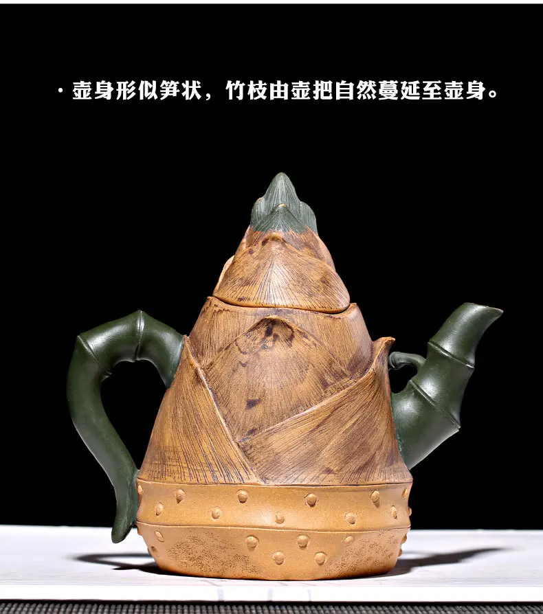 Креативный чайник Yixing Zisha для китайского чая кунг-фу, бутиковый чайник ручной работы из фиолетовой глины, Чайник Пуэр, китайский подарок
