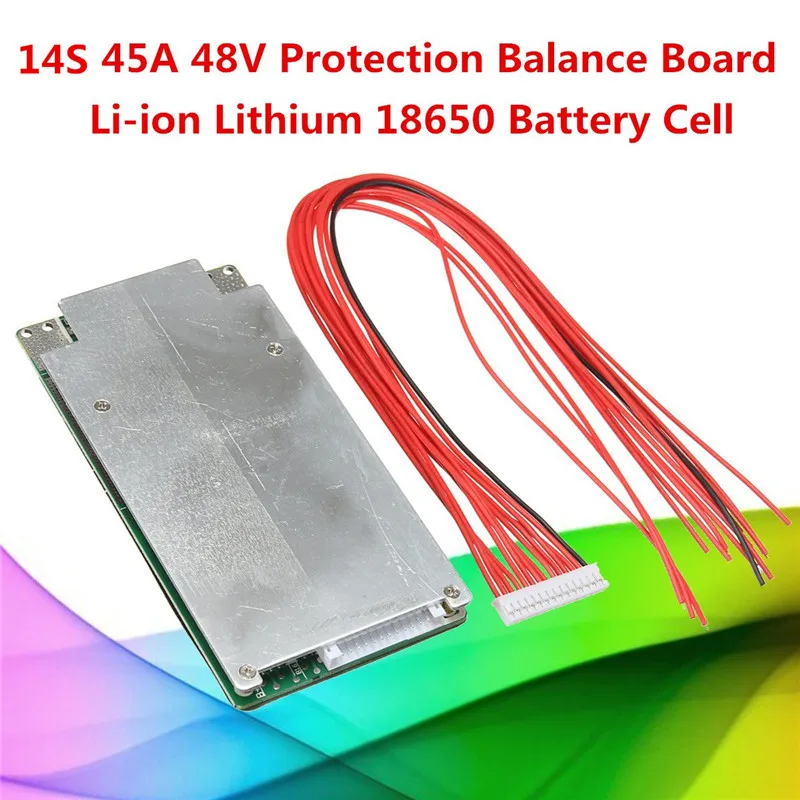 1 шт. 14S 45A 48 В литий-ионный аккумулятор 18650 BMS PCB защита баланс интегральные схемы доска