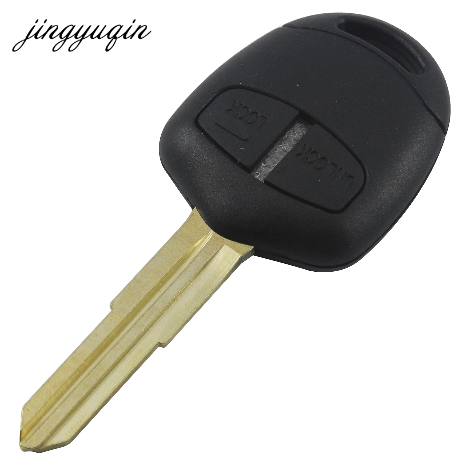 Корпус для дистанционного ключа jingyuqin 10 шт./лот 2 кнопки Mitsubishi Outlander Grandis Pajero Lancer