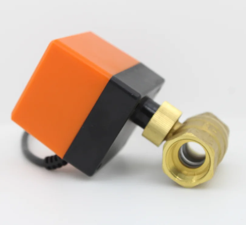 Электрический моторизованный латунный шаровой кран DN15 DN20 DN25 DN32 DN40 DN50 AC 220 В