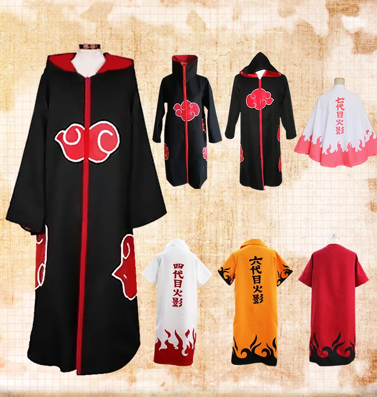 Классический Аниме Наруто Косплей Костюм Наруто cos Akatsuki Учиха Итачи шурикен платье плащ Учиха Итачи одежда-накидка пальто