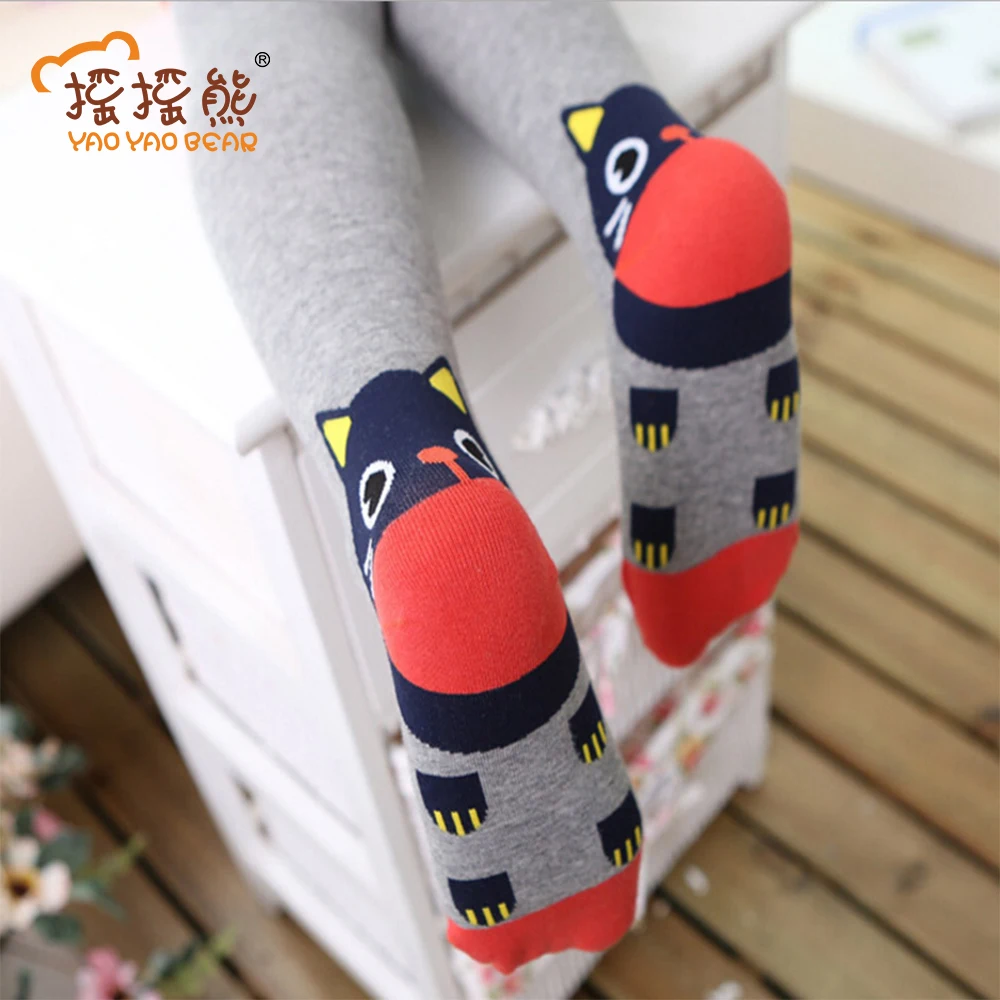 Новое поступление кот рисунок дети колготки для девочек весна и осень хлопка