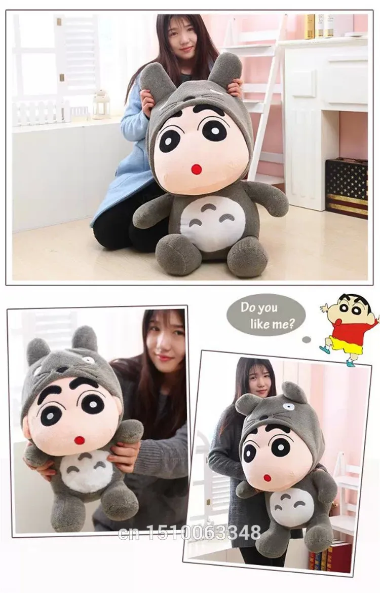 1 шт. 35 см Crayon Shin-Chan плюшевый талисман игрушка кукла Тоторо плюшевые игрушки кукла шляпа может снять лучший подарок