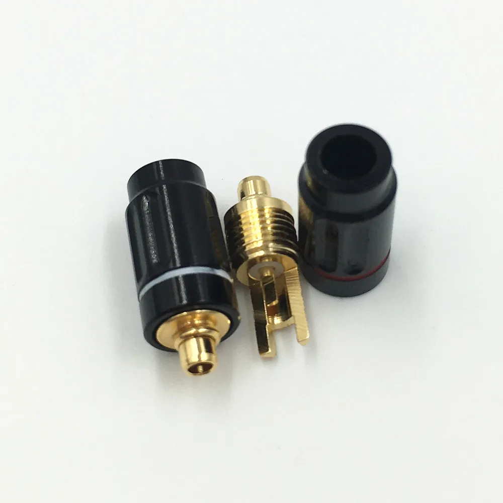 10 пар MMCX штекер с позолоченным штекером для наушников Shure ED5 SE535 разъем прямой