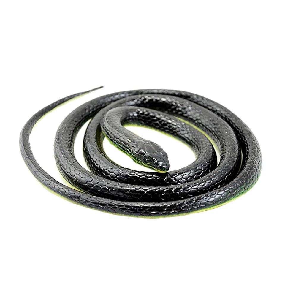 Realistic Fake Rubber Toy Snake Black Snakes 49 Inch Long April Fool's Day New Arrival Dropshipping | Игрушки и хобби