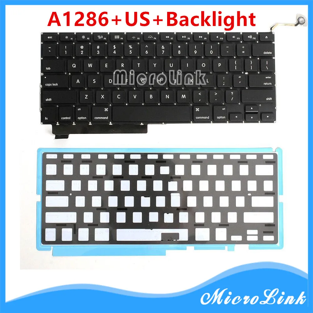 Новая клавиатура для Macbook Pro 15 &quotA1286 US с подсветкой MB985 MB986 MC371 2009 2010 2011 2012 2013 лет