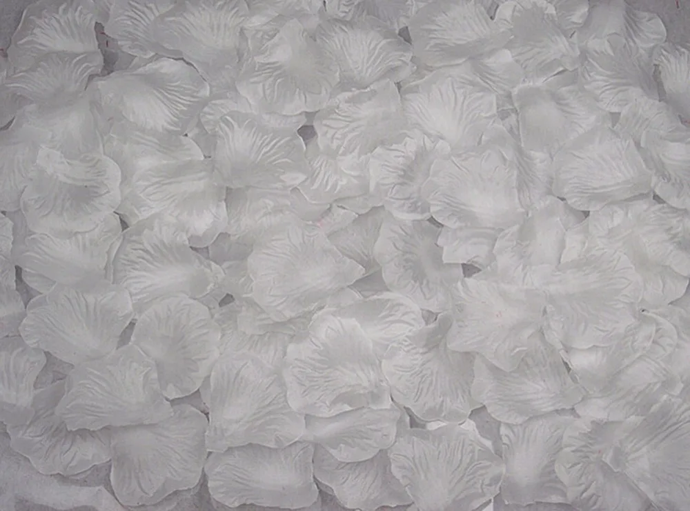 1000 шт./лот Свадебные цветы украшения Шелковые Розы Искусственные белые свадебные