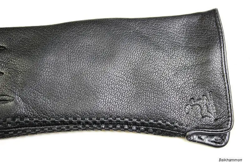 Guantes Eldiven, женские кожаные перчатки, перчатка из оленьей кожи, боковое тиснение, стильная бархатная подкладка, теплая, осенняя и зимняя
