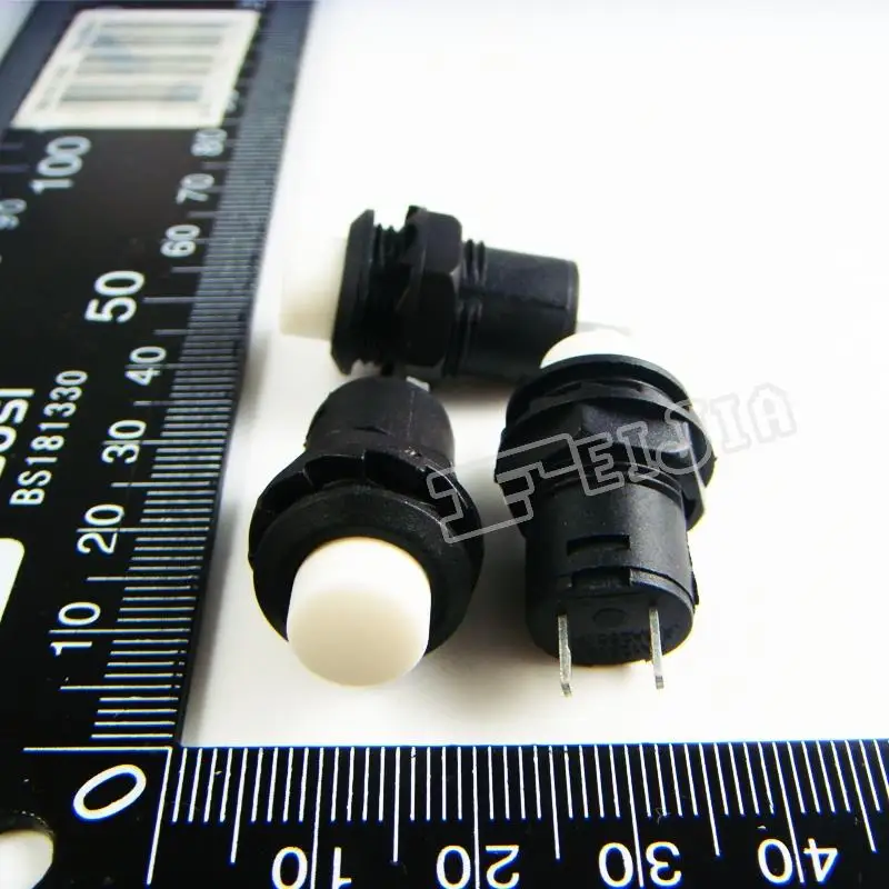 DS-425B Кнопка цвета белый 1A/250VAC ВКЛ-ВЫКЛ 2Pin не самоблокирующийся кнопочный переключатель (самоблокирующийся переключатель) 20 шт./лот
