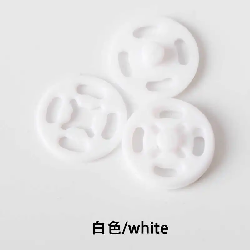 White 20 шт./лот 7-21 мм черный/белый/прозрачный Невидимый нейлоновый фиксатор кнопки для самостоятельного пошива одежды аксессуары Q25 - Цвет: White