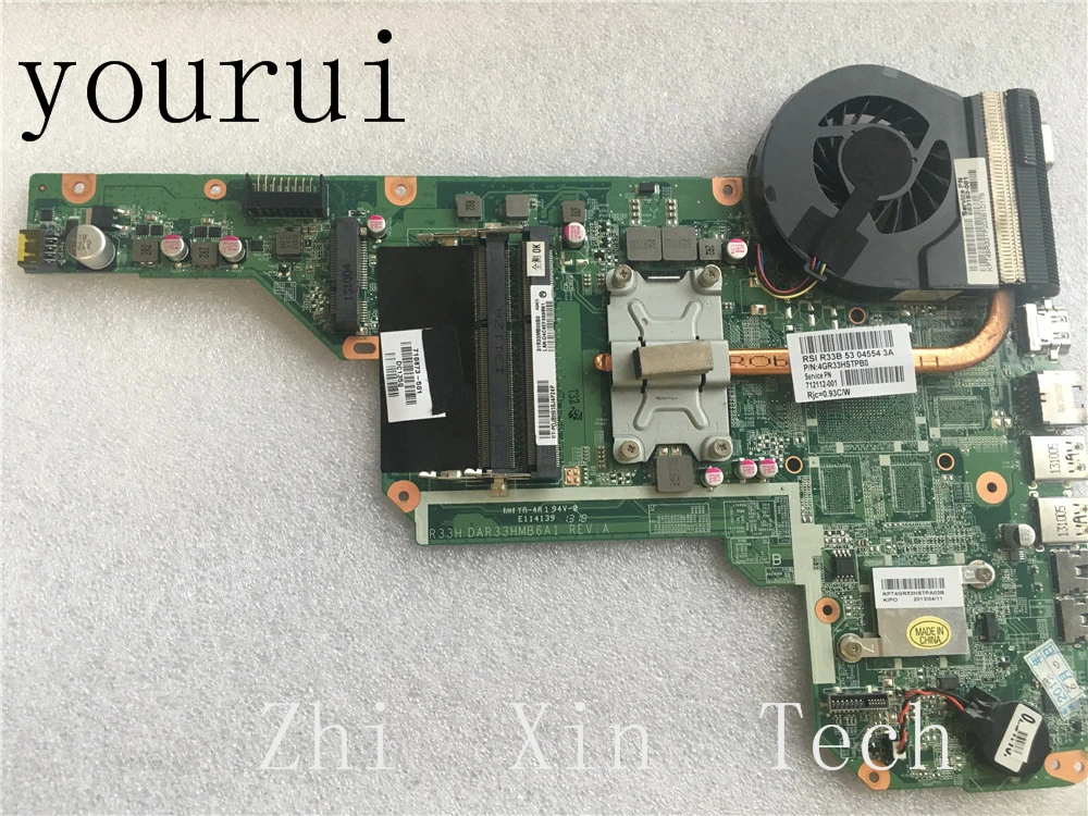 Yourui для струйного принтера HP Pavilion G6 G6-2000 материнская плата портативного