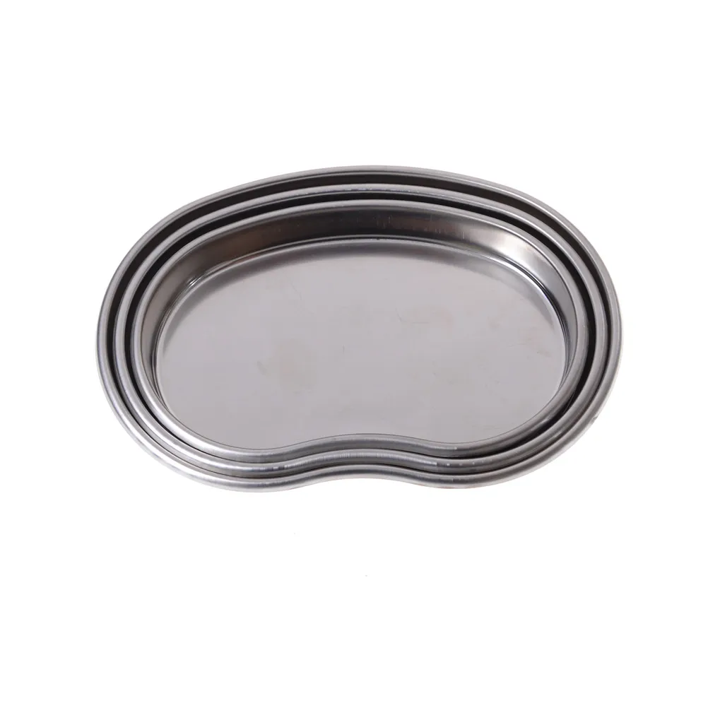 

3Sizes High Quality Stainless Steel Kidney Shaped Curved Tray Medical Dental Surgical Use