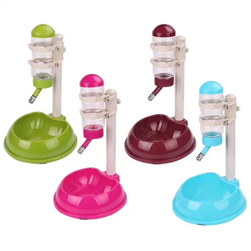 ПЭТ пластик автоматическая регулируемая Питьевая собака кошка 500 мл питьевой