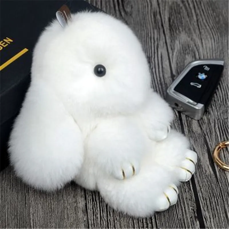 Супер милый мягкий пушистый кролик плюшевые игрушки Подвески Кролик куклы сумка