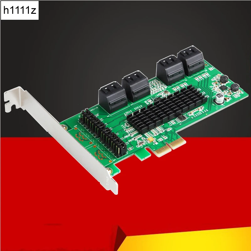 BTBcoin Add On Card PCI-E/PCIE SATA 3 PCI Express контроллер/карта PCIE на расширитель 8 портов SSD SATA3