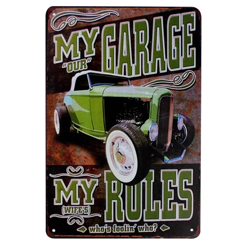 Горячий стержень дамы Газа Стиль Оловянная вывеска художественная живопись Бар Паб гараж отель декор стен для дома металлический постер в стиле ретро - Цвет: TC-51050