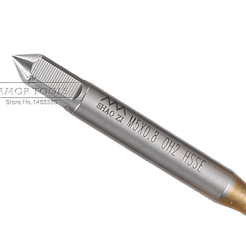M5 спиральный точечный кран поток HSS станок метрический разъем титановое покрытие