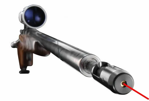 Лазерный прицел с красной оптикой для стрельбы из ручного пистолета диаметром от