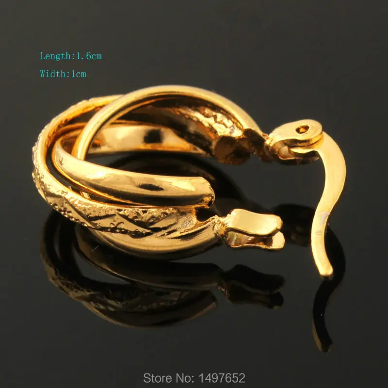 Новое Поступление Золотые серьги кольца для женщин/Золотые ювелирные изделия