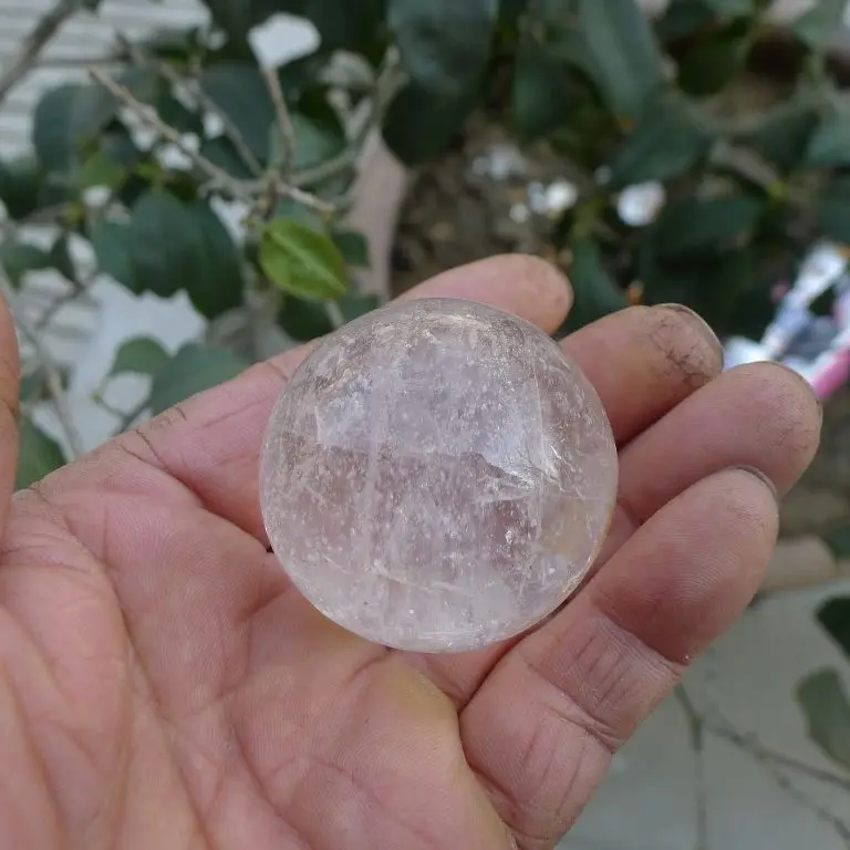 Бесплатная доставка 160 г Натуральный прозрачный кварцевый хрустальный шар | Дом и